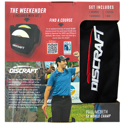 Deluxe Disc Golf Set (w/ Bag)